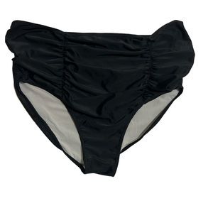 Kortni Jeane Vintage Black High Waisted Bikini Panty Bottoms size XL Extra Large